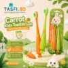 Tasfi Cute Carrot Shape Soft Bristle Kids Toothbrush (Pack of 2)