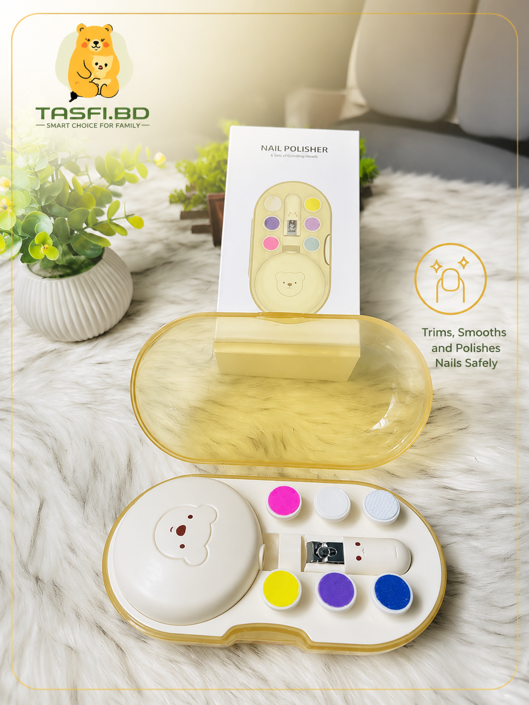 Electric Baby & Adult Nail Trimmer / Polisher Kit