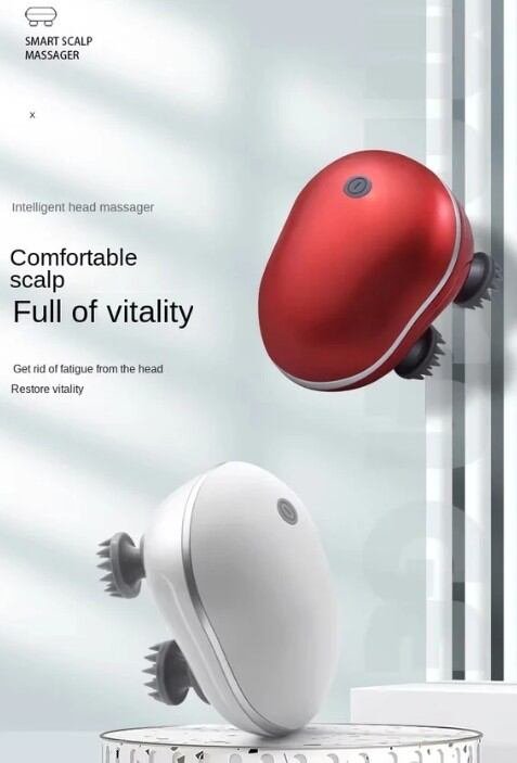 Wireless Electric Head & Scalp Massager – Waterproof with Soft Silicone Nodes 4