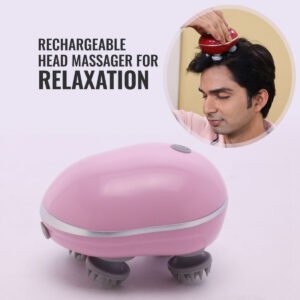 Wireless Electric Head & Scalp Massager – Waterproof with Soft Silicone Nodes