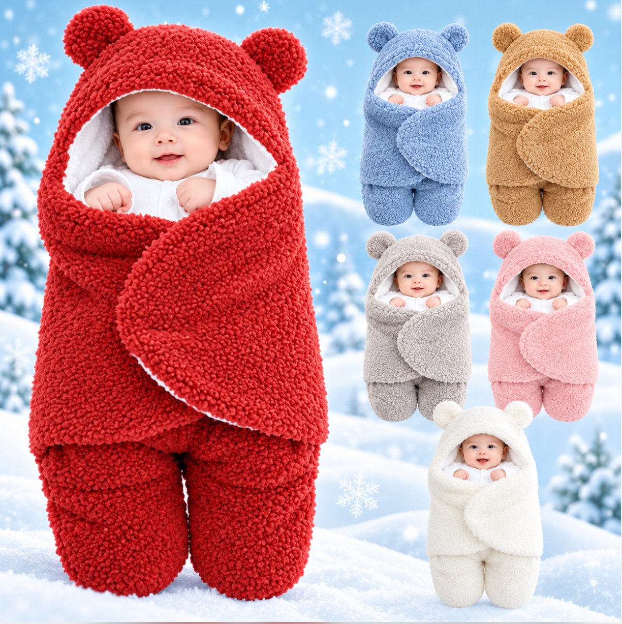Baby Winter Sleeping Bag & Hooded Wrapper – বেবি উইন্টার স্লিপিং ব্যাগ